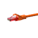 UTP CAT6 patchkabel 2m orange - 100% kobber