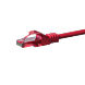 UTP CAT6 patchkabel 0,15m rød - 100% kobber