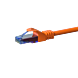 UTP CAT6a patchkabel 0,25m orange - 100% kobber