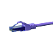 UTP CAT6a patchkabel 20m lilla - 100% kobber
