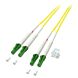 OS2 duplex fiberoptisk kabel LC/APC-LC/APC 2m
