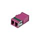 Multimode keystone-kobling LC-LC duplex lilla