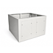 Sokkel til 19 tommer udendørs serverskab 600x800x400mm (BxDxH)