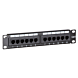 10 tommer CAT6 UTP patchpanel - 12 porte