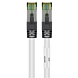 Cat8 S/FTP (PIMF) patchkabel 0,50 m hvid