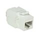CAT6a UTP Keystone Connector - Værktøjsløs - Hvid