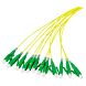 OS2 fiberoptisk pigtail gul LC/APC - 12 stk