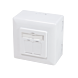 CAT5e UTP / STP overflademonteret boks, hvid