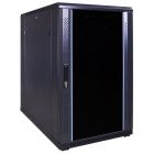 18U serverskab med glaslåge 600x1000x1000mm (BxDxH)