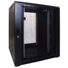18U serverskab med perforeret låge 800x800x1000mm (BxDxH)