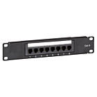 10 tommer CAT6 UTP patchpanel - 8 porte