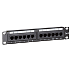 10 tommer CAT6 UTP patchpanel - 12 porte