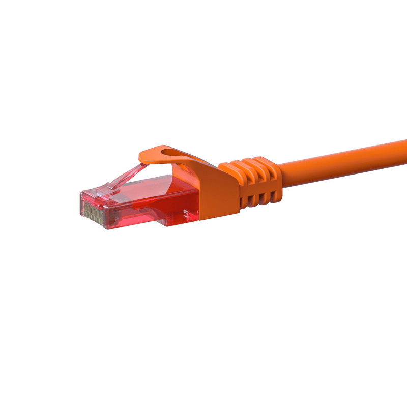 UTP CAT6 patchkabel 2m orange - 100% kobber