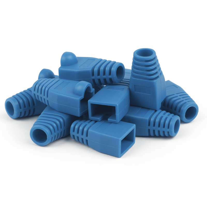 DANICOM RJ45 kabelbeskytter blå stor - 10 stk