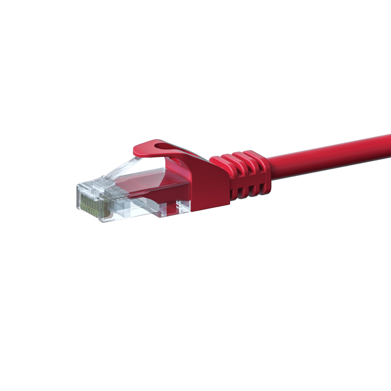 UTP CAT5e patchkabel 2m rød - 100% kobber