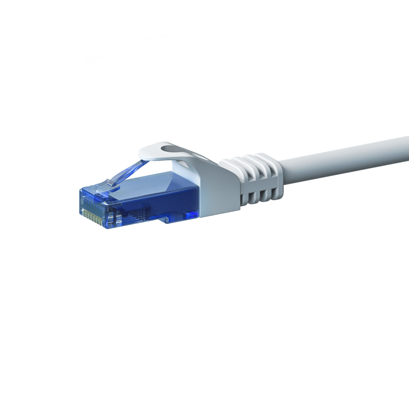 UTP CAT6a patchkabel 5m hvid - 100% kobber