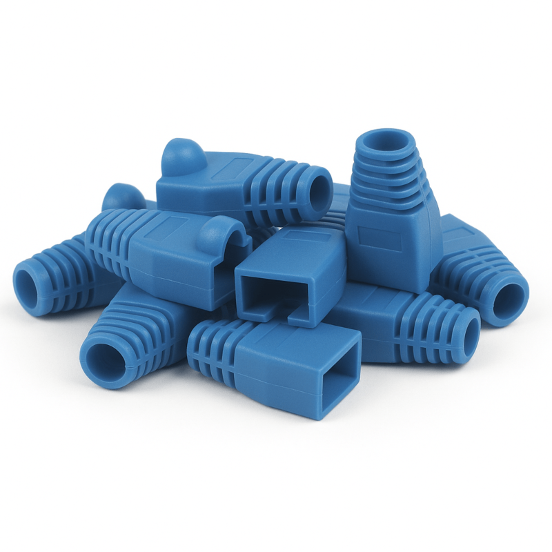 DANICOM RJ45 Kabelgennemføring Blå - 10 stk