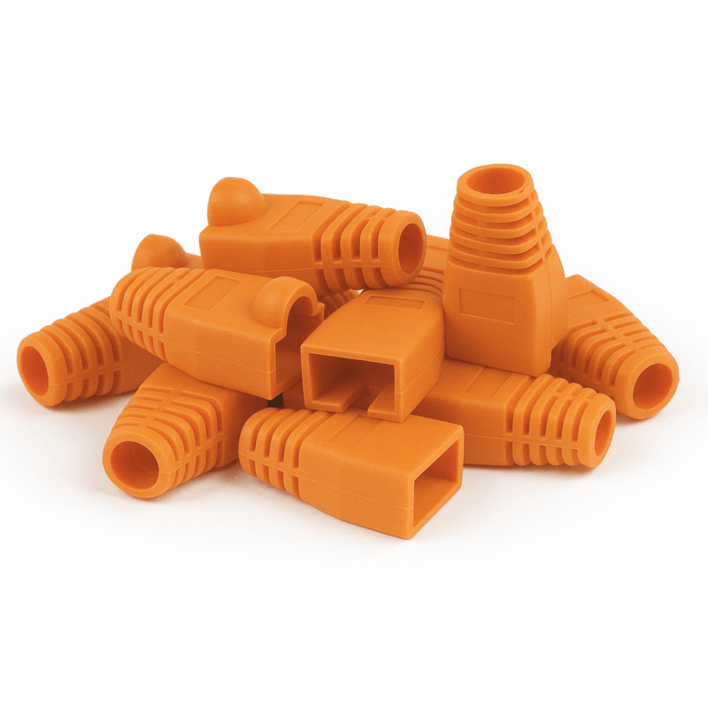 DANICOM RJ45 Kabelgennemføring Orange - 10 stk