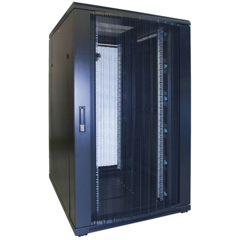 27U serverskab med perforeret låge 800x1000x1400mm (BxDxH)