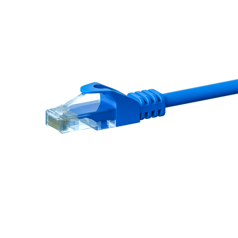 UTP CAT5e patchkabel 2m blå - 100% kobber