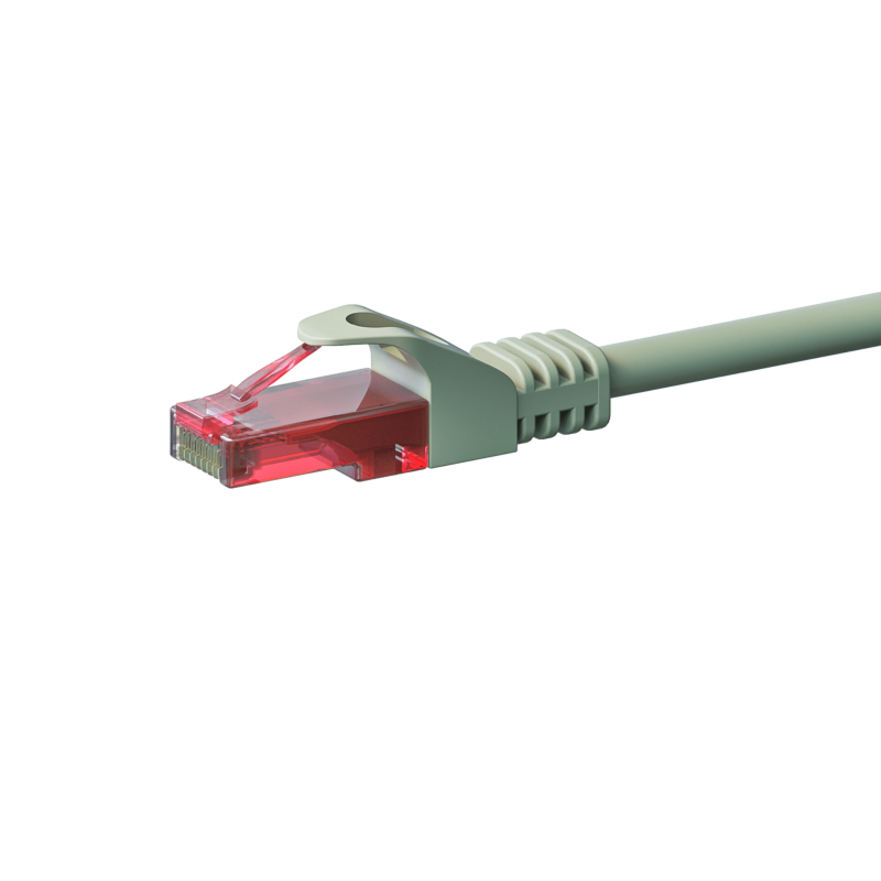 UTP CAT6 patchkabel 7,5m grå - 100% kobber