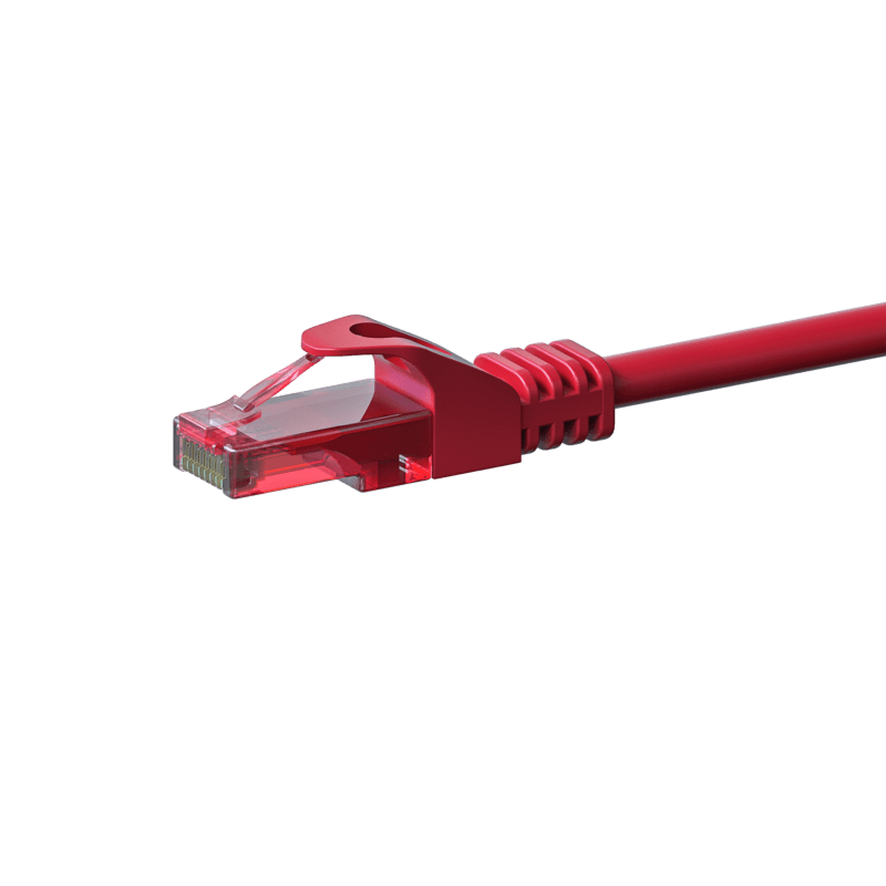 UTP CAT6 patchkabel 7,5m rød - 100% kobber