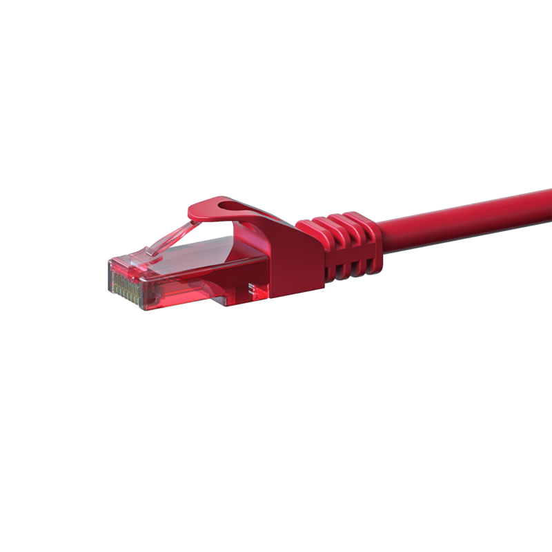 UTP CAT6 patchkabel 10m rød - 100% kobber