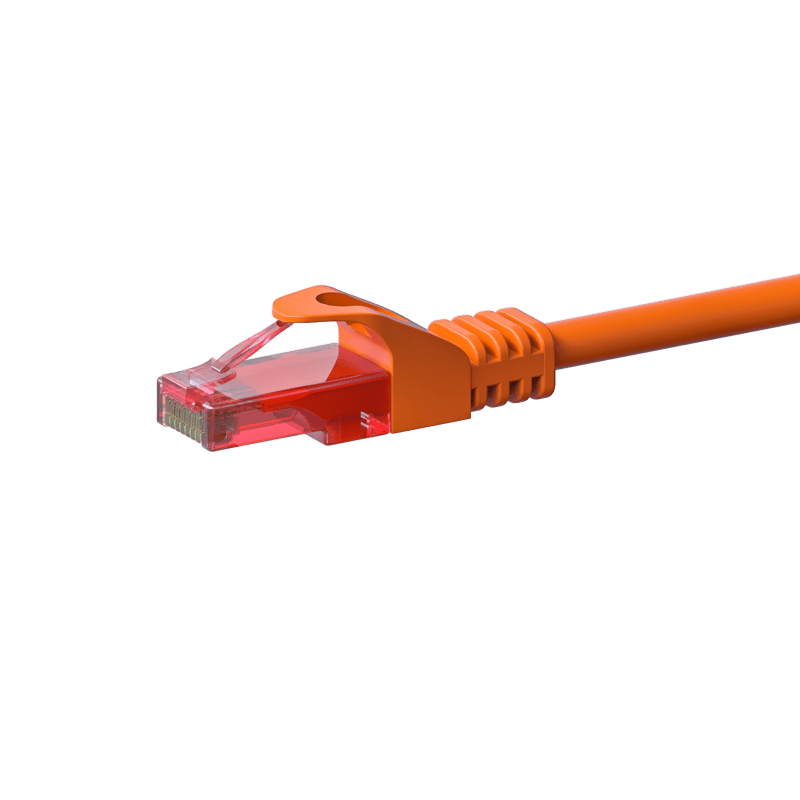 UTP CAT6 patchkabel 0,25m orange - 100% kobber