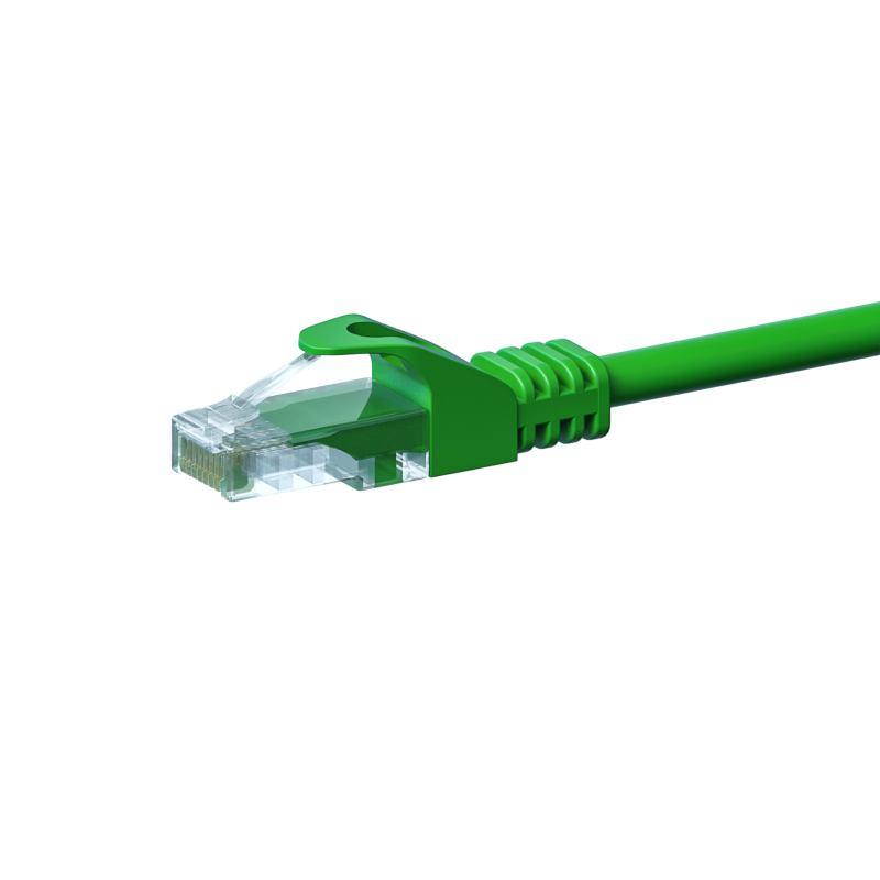 CAT5e UTP patch kabel 0,25m grøn - CCA