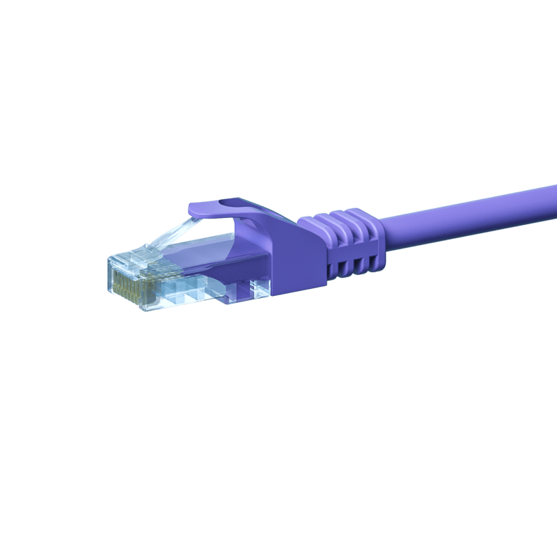 CAT5e UTP patch kabel 0,50m lilla - CCA