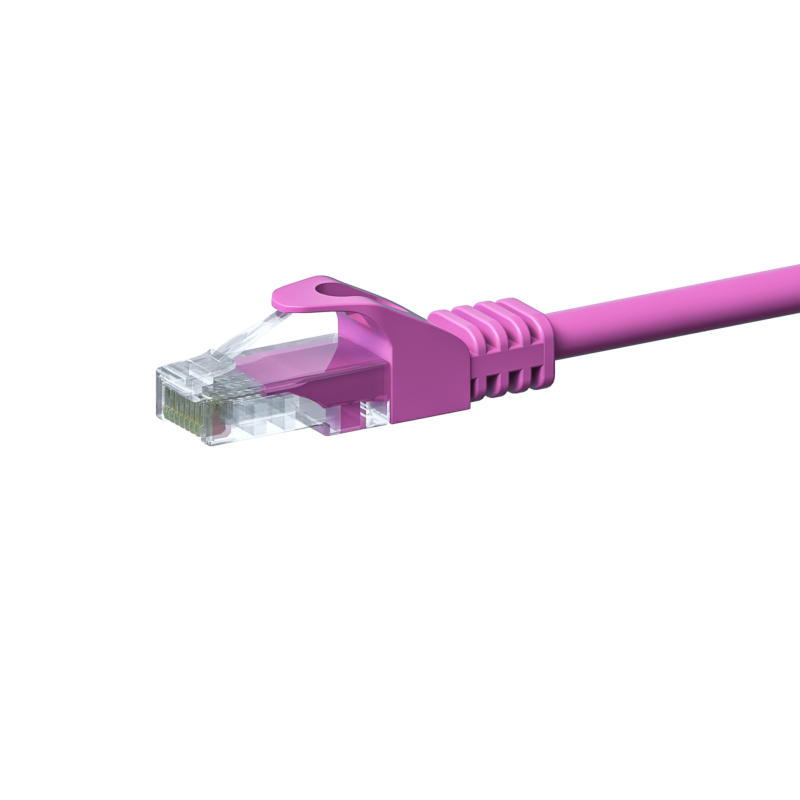 CAT5e UTP patch kabel 0,50m pink - CCA