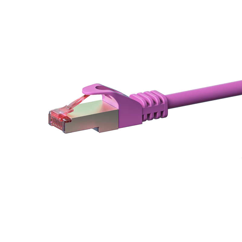 CAT6 S/FTP (PIMF) patchkabel 0,25 m pink
