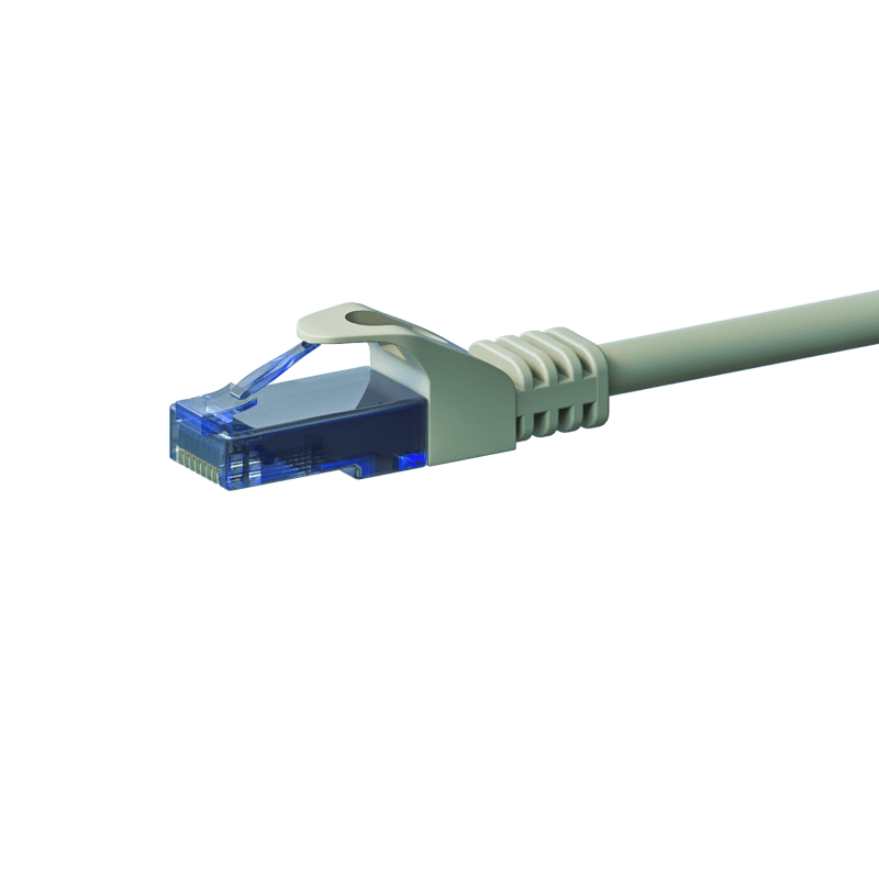 UTP CAT6a patchkabel 1,50m grå - 100% kobber