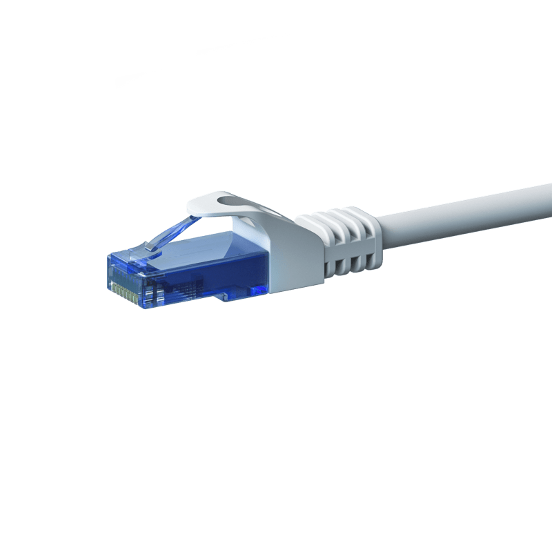 UTP CAT6a patchkabel 15m hvid - 100% kobber