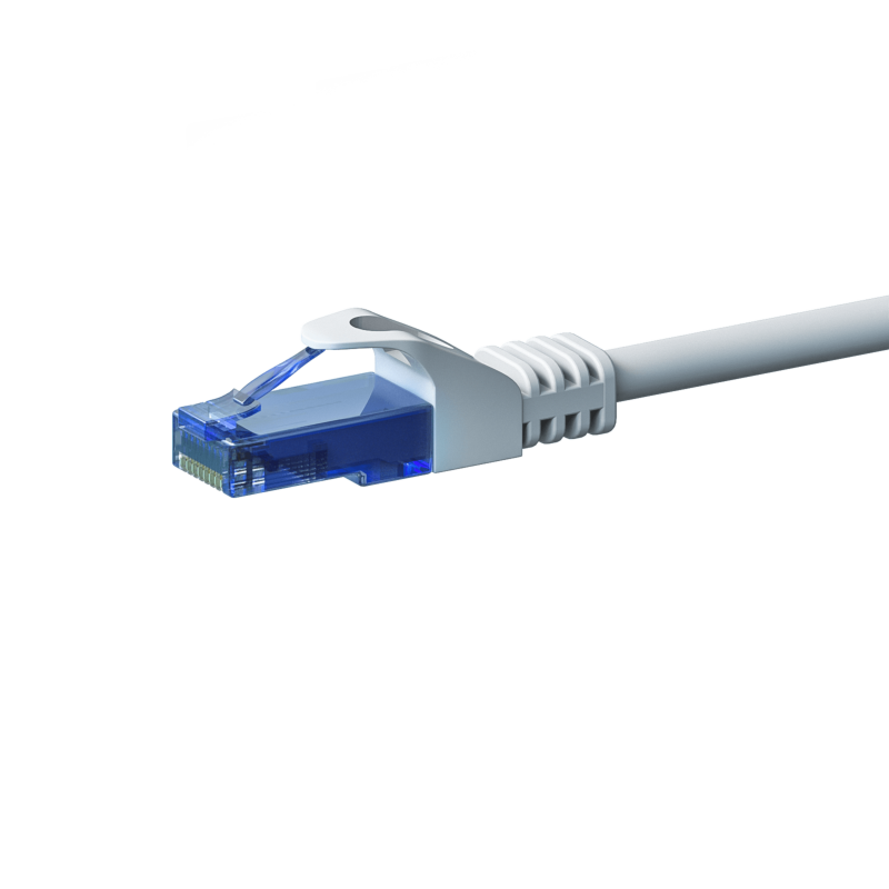 UTP CAT6a patchkabel 20m hvid - 100% kobber