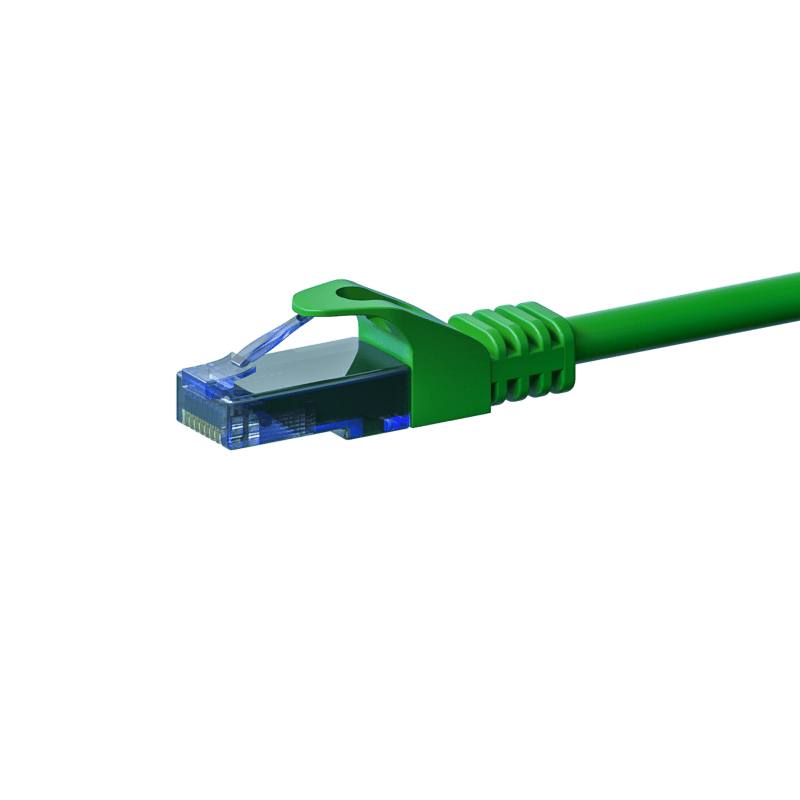 UTP CAT6a patchkabel 0,50m grøn - 100% kobber