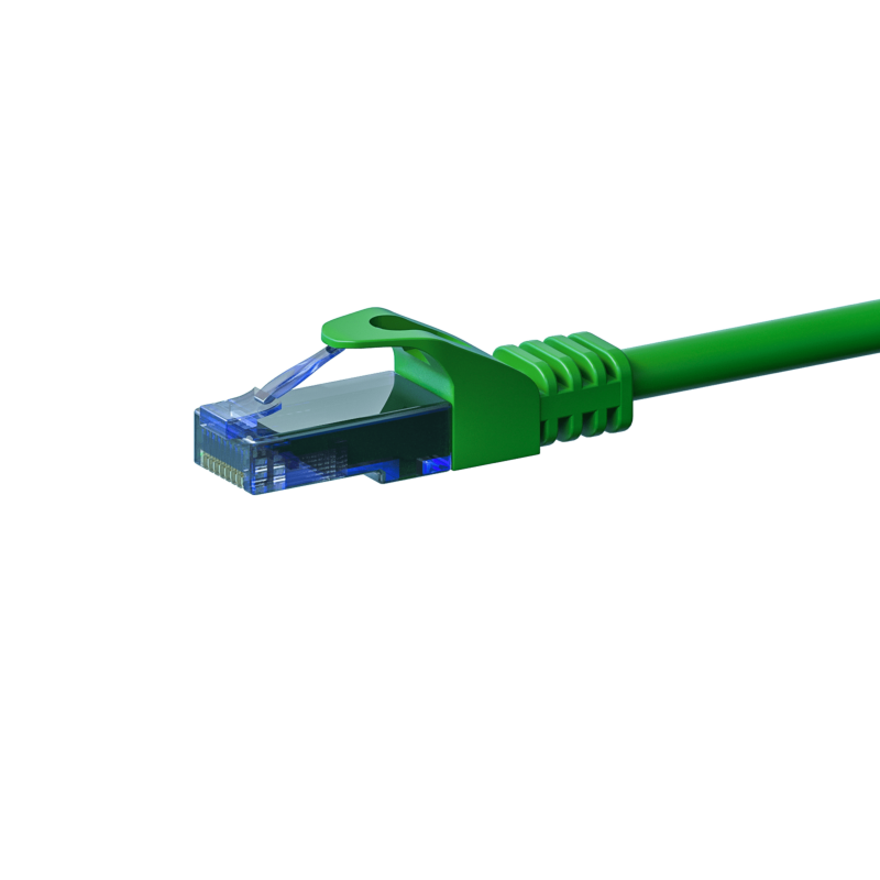 UTP CAT6a patchkabel 1m grøn - 100% kobber