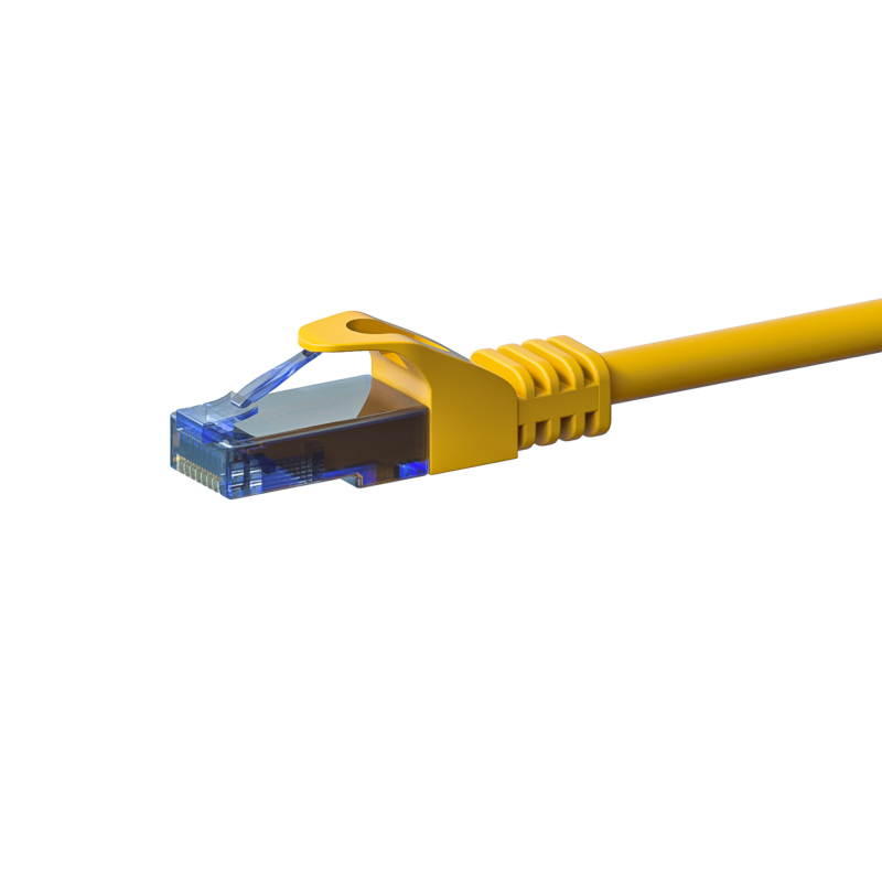 UTP CAT6a patchkabel 1,50m gul - 100% kobber