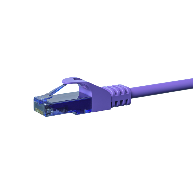 UTP CAT6a patchkabel 1,50m lilla - 100% kobber