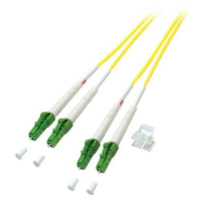 OS2 duplex fiberoptisk kabel LC/APC-LC/APC 2m