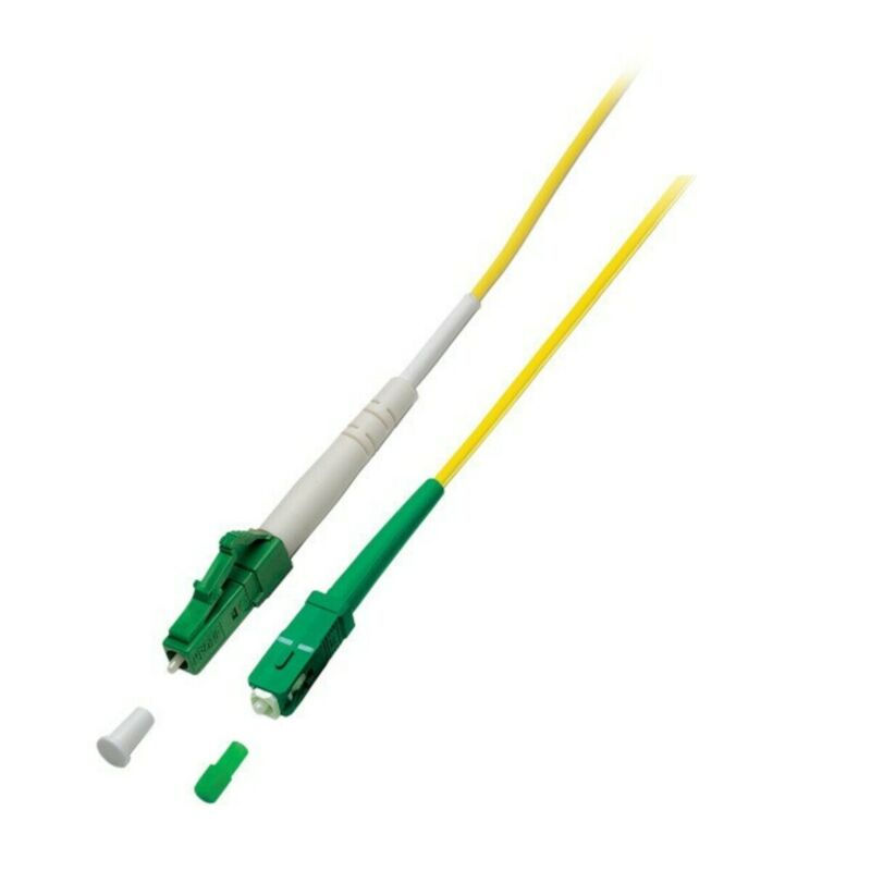 OS2 simpleks fiberoptisk kabel LC/APC-SC/APC 1m