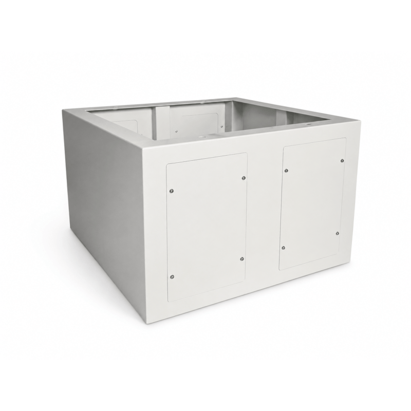 Sokkel til 19 tommer udendørs serverskab 600x800x400mm (BxDxH)