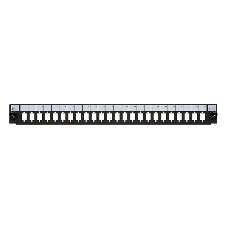 Front LC/SC/E2000 24 porte egnet til universal fiberoptisk bakke