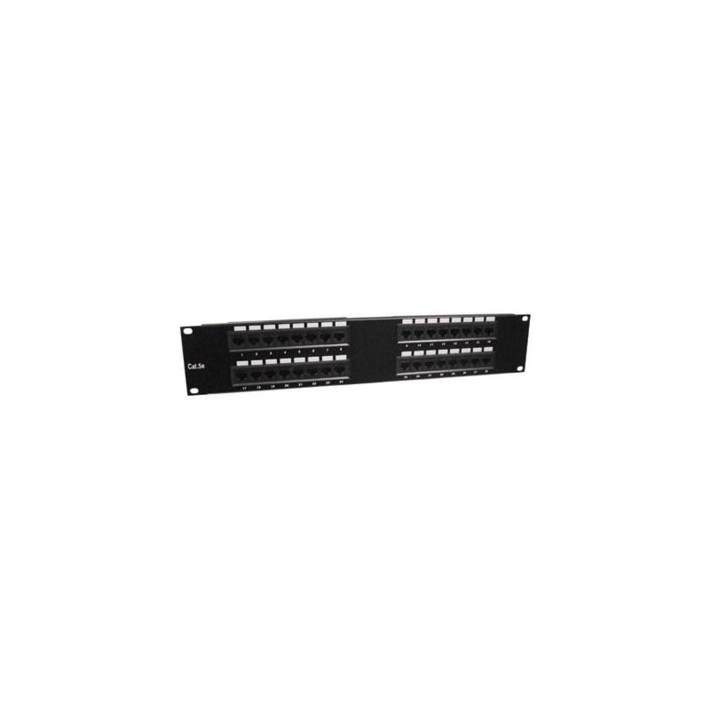 19 tommer 2U UTP patchpanel 32xRJ45 Cat 5e