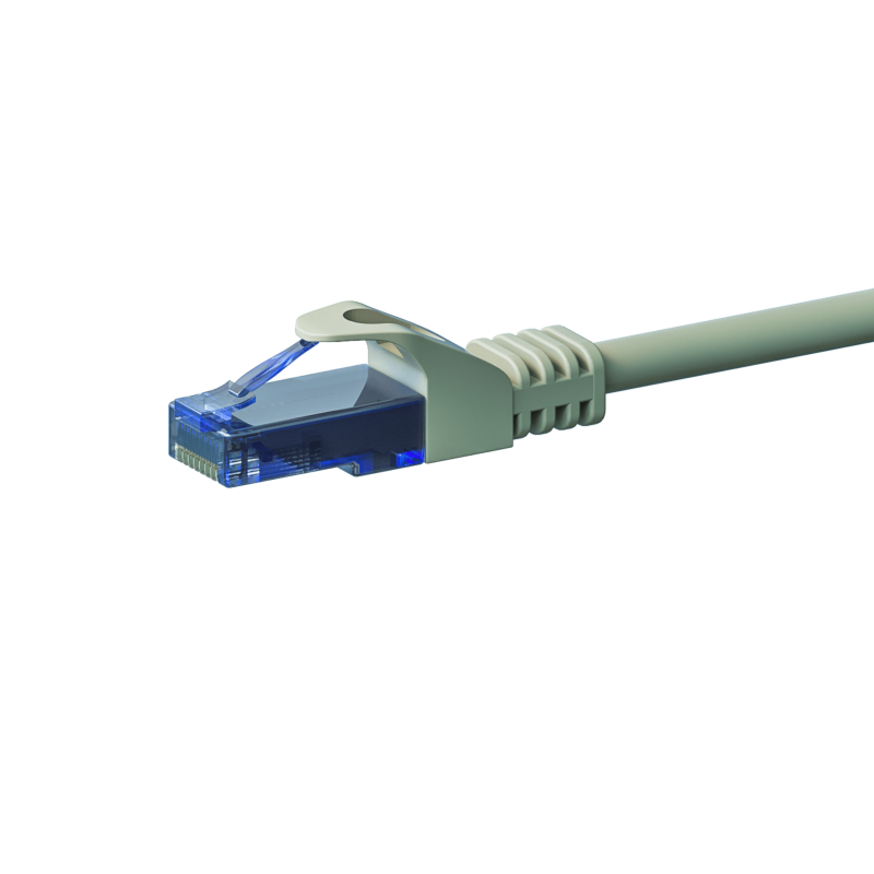 UTP CAT6a patchkabel 5m grå - 100% kobber