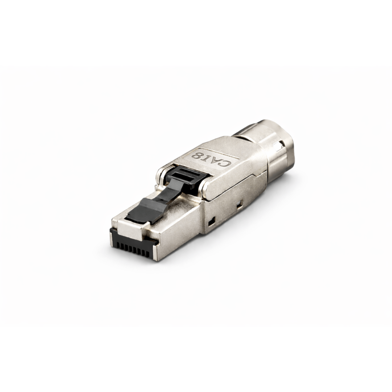DANICOM S/FTP CAT8 Værktøjsfri RJ45-stik - til stiv kerne