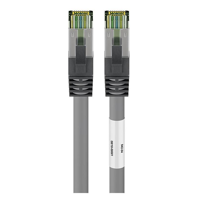 Cat8 S/FTP (PIMF) patchkabel 1m grå