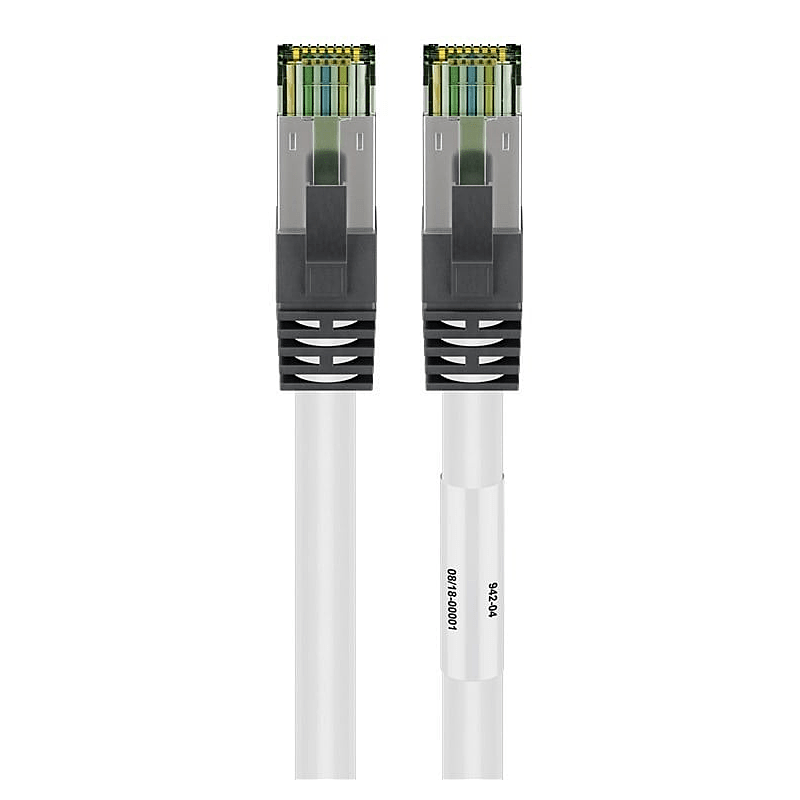 Cat8 S/FTP (PIMF) patchkabel 1m hvid