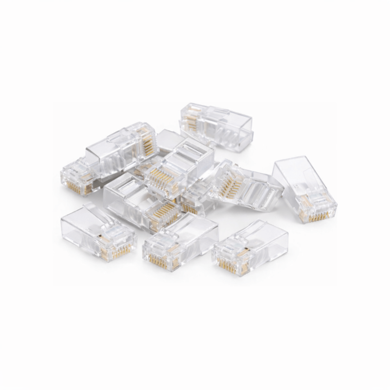 DANICOM UTP CAT6 RJ45 Connector - til stiv kerne - 10 stk