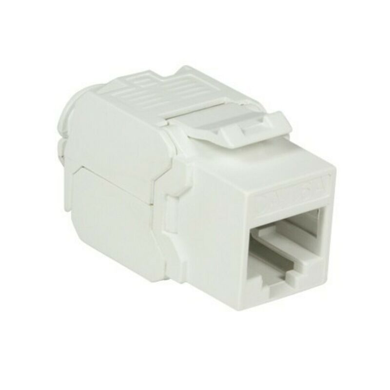 CAT6a UTP Keystone Connector - Værktøjsløs - Hvid
